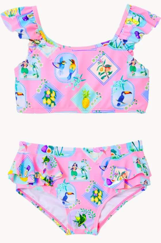 Girls Resort Crop Set|Milky