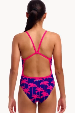 Girls Pinky Palms Single Strap One Piece|Funkita New