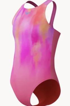 Girls Printed Pulseback One Piece|Speedo