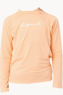 Girls Script Long Sleeve Suntop|Rip Curl New