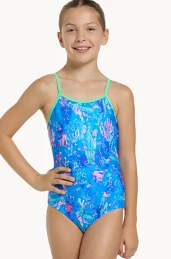 Girls Sea Space Yaroomba Floral One Piece|Zoggs