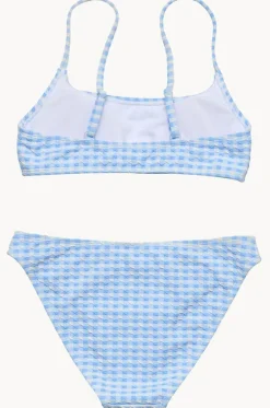 Girls Seaside Gingham Crop Set|Snapper Rock Online