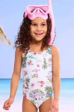Girls Secret Vacay Cut Out One Piece|Seafolly Girls Sale