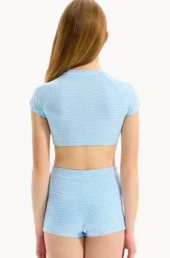 Girls Seersucker Stripe Suntop Set|Seafolly Girls New