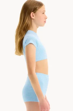 Girls Seersucker Stripe Suntop Set|Seafolly Girls New