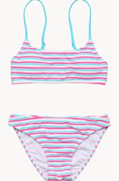 Girls Sorbet Stripe Crop Set|Snapper Rock Outlet