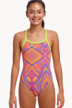 Girls Sound Stopper Single Strap One Piece|Funkita New