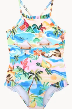 Girls South Pacific Frill One Piece|Seafolly Girls Outlet