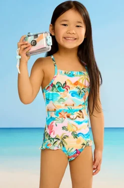 Girls South Pacific Frill One Piece|Seafolly Girls Outlet