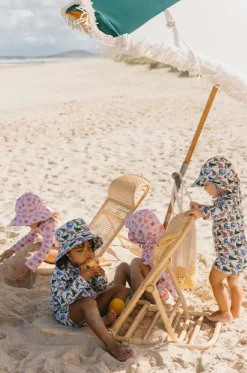 Girls Starfish Wide Brim Swim Hat|Acorn Sale