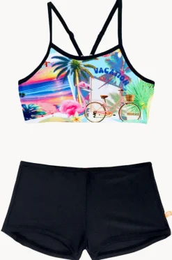 Girls Summer Vacay Crop Set|Salty Ink New