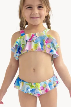 Girls Surrealism Frill Crop Set|Seafolly Girls Clearance