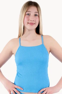 Girls Textured Scoop Tankini Separate|Base Swim Best