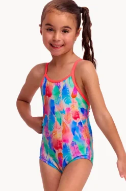 Girls Tickle Pink One Piece|Funkita Outlet