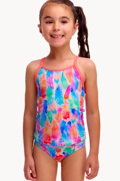 Girls Tickle Pink Tankini Set|Funkita Online