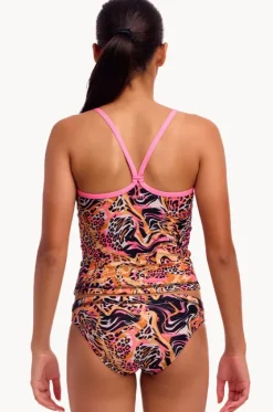 Girls Tipsy Tiger Tankini Set|Funkita Online