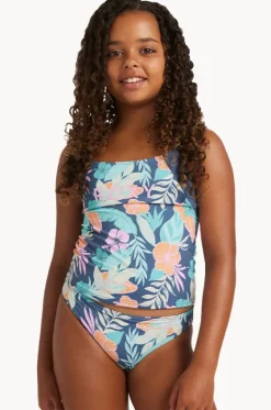 Girls Tropical Active Tankini Set|Roxy Clearance