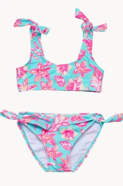 Girls Tropical Glow Crop Set|Snapper Rock Outlet