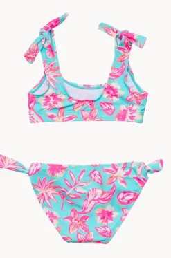 Girls Tropical Glow Crop Set|Snapper Rock Outlet