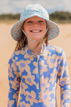 Girls Tropical Reef Swim Hat|Acorn Hot