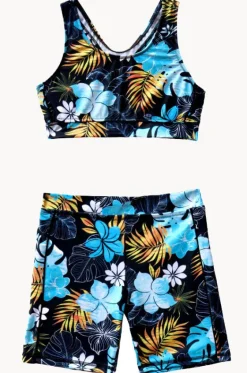 Girls Tropicana Action Crop Set|Salty Ink Hot