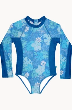 Girls Tropicana Long Sleeve Sunsuit|Salty Ink Discount