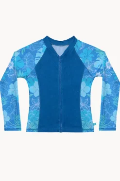 Girls Tropicana Long Sleeve Suntop|Salty Ink Outlet