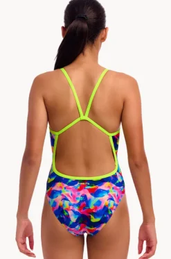 Girls Wet Wave Single Strap One Piece|Funkita Hot