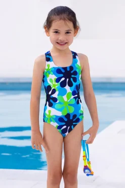 Girls Wild Child Action Back One Piece|Zoggs New