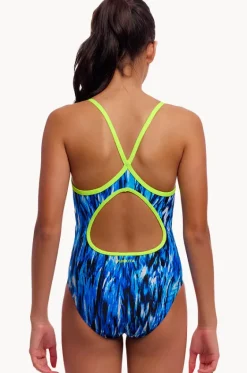Girls Wing Streak Diamond Back One Piece|Funkita Clearance