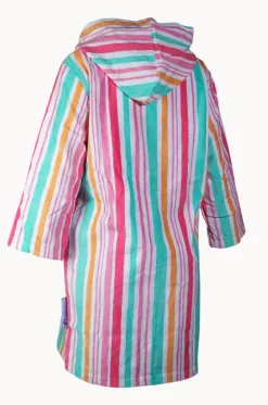 Hawaiian Stripe Hooded Towel Robe S/M|Back Beach Co Online