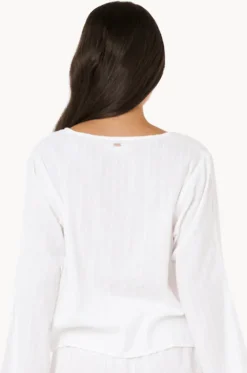Haze Tie Front Long Sleeve Top|Rip Curl Clearance