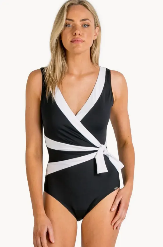 Heritage Cross Over Tie Side One Piece|Jantzen Clearance