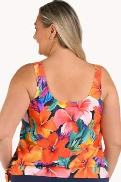 Hibiscus Honey Blouson Tankini Separate +|Maxine Hot