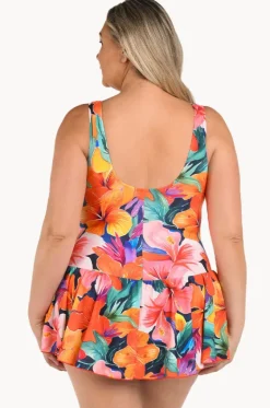Hibiscus Honey Swim Dress +|Maxine Discount