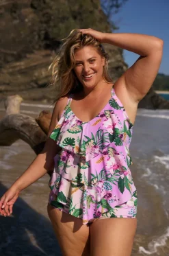 Honolulu Tiered Frill Tankini Separate|Capriosca