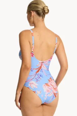 Indochine Cross Front Scoop Back One Piece|Sea Level Outlet