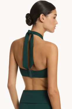 Isla Rib Bandeau Halter|Jets New