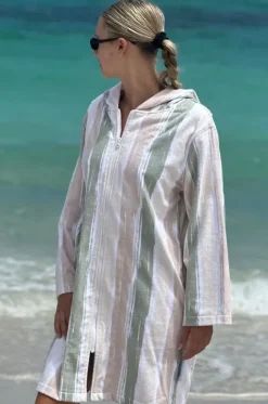 Island Hooded Towelling Robe S/M|Back Beach Co