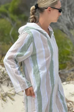 Island Hooded Towelling Robe S/M|Back Beach Co