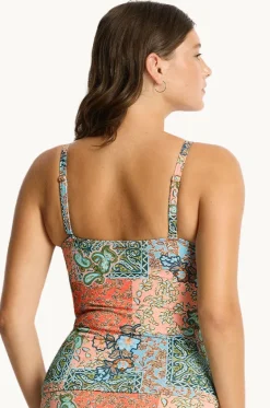 Java Cross Front Tankini Separate|Sea Level Sale