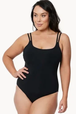 et Double Strap One Piece|Jets Hot