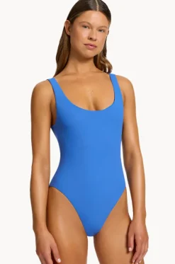 et Scoop Neck High Leg One Piece|Jets