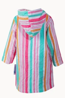 Kids Hawaiian Stripe Hooded Towel Robe 3-5Y|Back Beach Co Sale