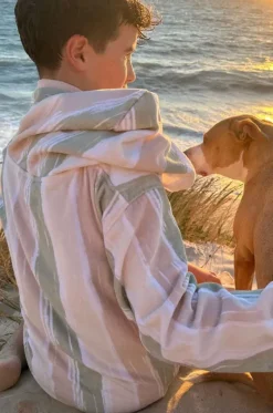 Kids Island Hooded Towelling Robe 7-11Y|Back Beach Co Outlet