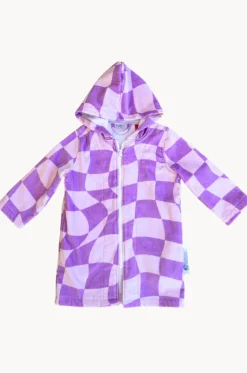 Kids Ocean Drifter Hooded Towelling Robe 5-7Y|Back Beach Co