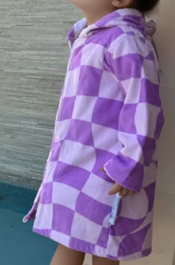 Kids Ocean Drifter Hooded Towelling Robe 3-5Y|Back Beach Co Outlet