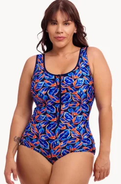 Leaf Blower DD/E Cup Zip Front One Piece|Funkita Online