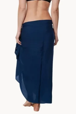 Long Plain Fringed Sarong|Sundrenched New