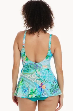 Lucca Cross Over Swim Dress|Togs Swimwear Outlet